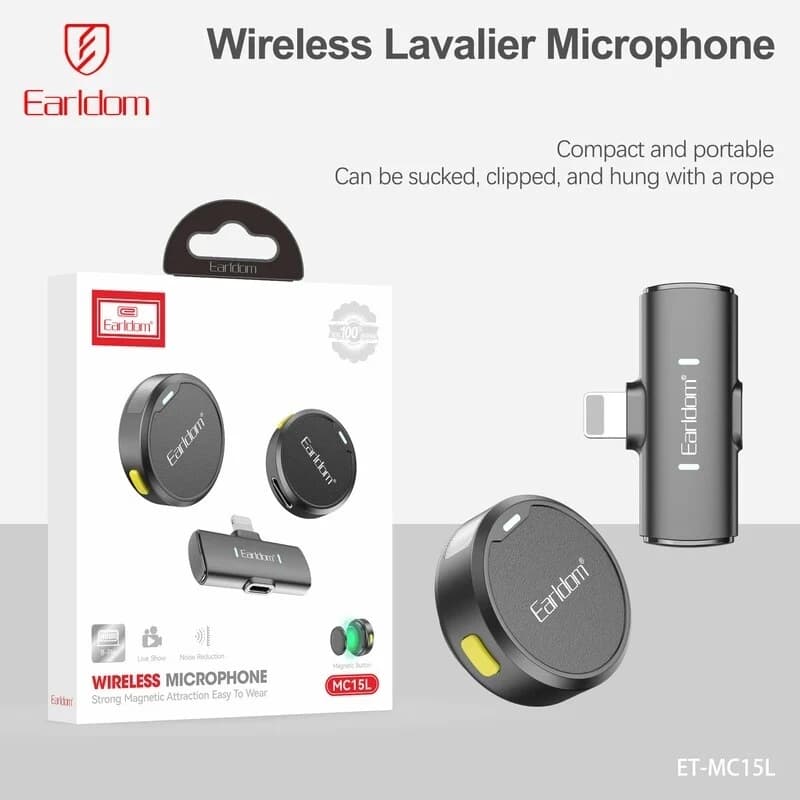 میکروفون یقه ای بی سیم دوتایی ارلدام MC15L Lightning — تصویر ۱۱