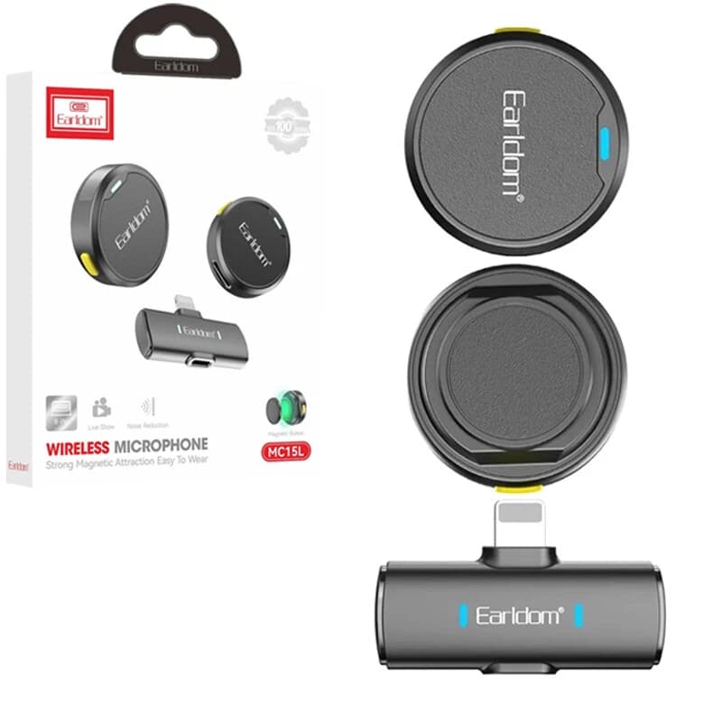 میکروفون یقه ای بی سیم دوتایی ارلدام MC15L Lightning — تصویر ۹