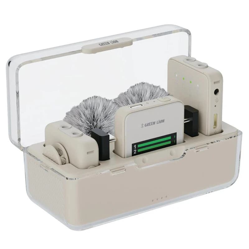 میکروفون یقه ای بی سیم دوتایی گرین لاین GLM-Professional Type-C / Lightning — تصویر ۵