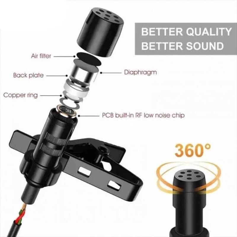 میکروفون یقه ای Hicostar HS-M01 — تصویر ۸