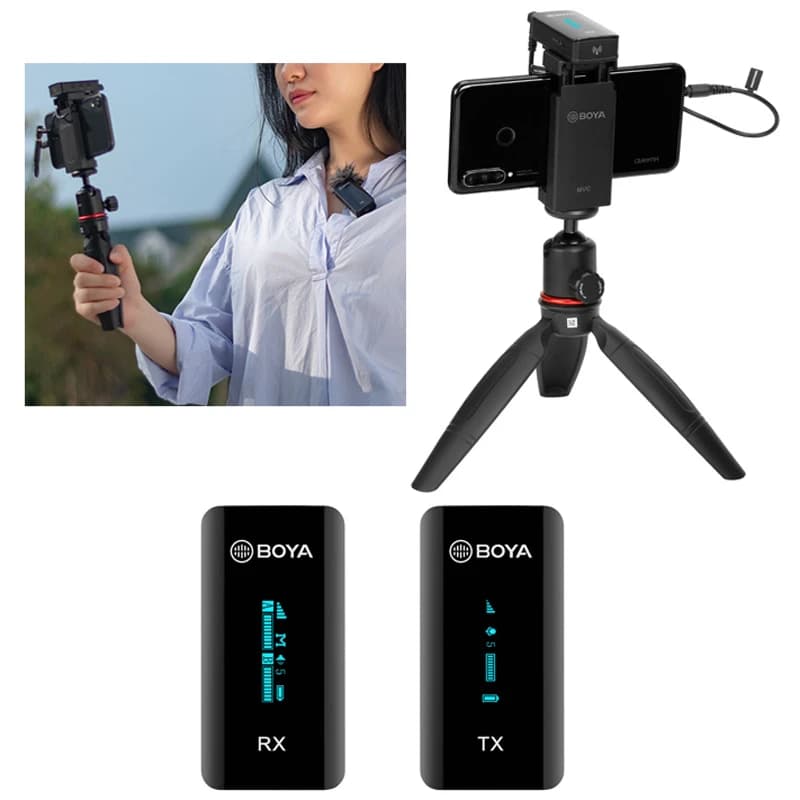 میکروفون یقه ای بی سیم Boya BY-XM6-S1 — تصویر ۱۲