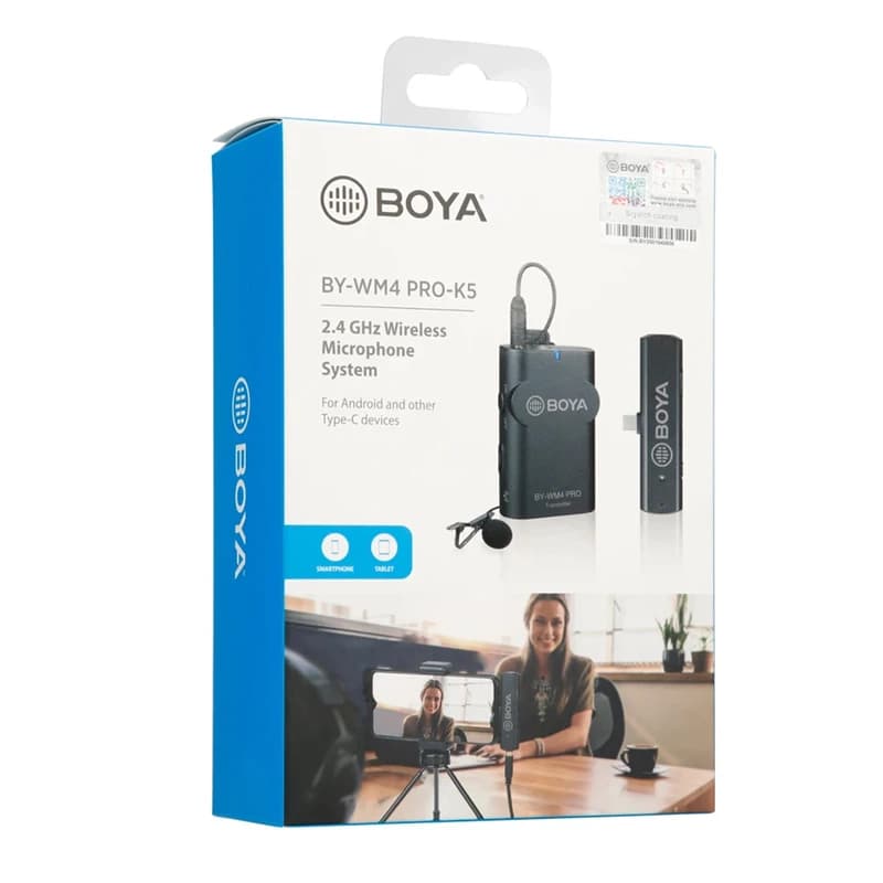 میکروفون یقه ای بی سیم بویا BY-WM4 Pro-K5 Type-C — تصویر ۱۰