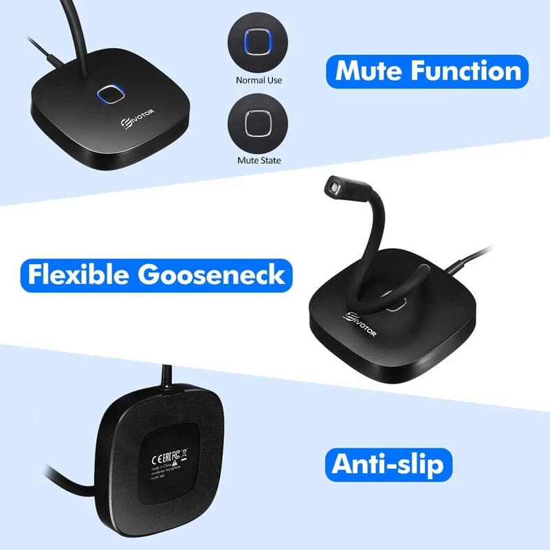 میکروفون رومیزی Eivotor G22 — تصویر ۱۱