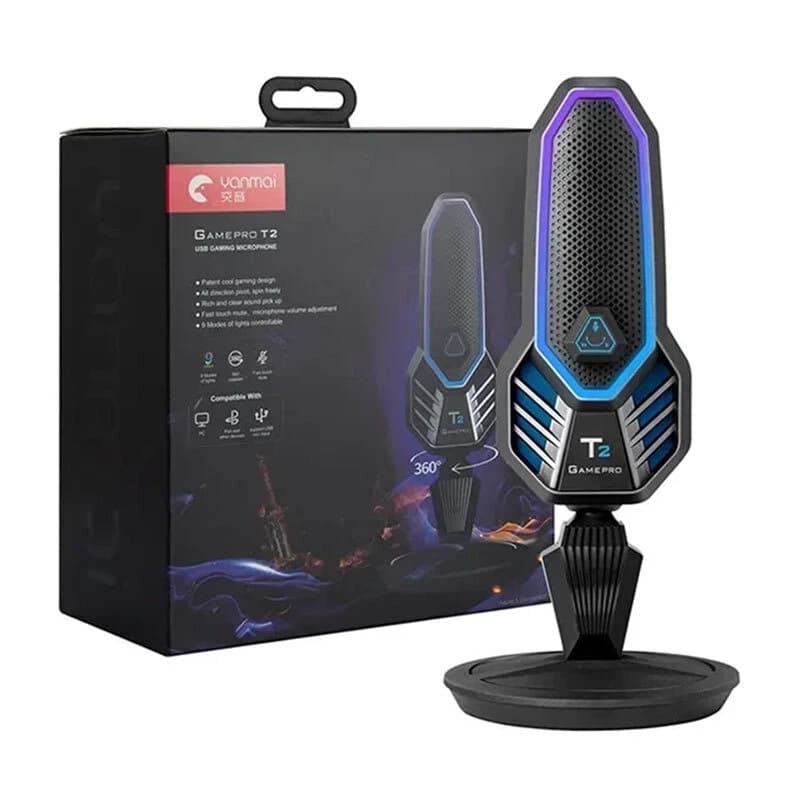 میکروفون رومیزی گیمینگ Yanmai Game Pro T2 — تصویر ۱۰