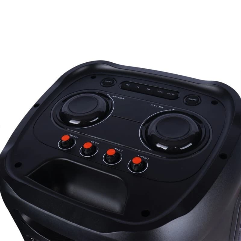 اسپیکر چمدانی بلوتوثی رویال Partybox RSB-1025 + میکروفون و ریموت کنترل — تصویر ۵