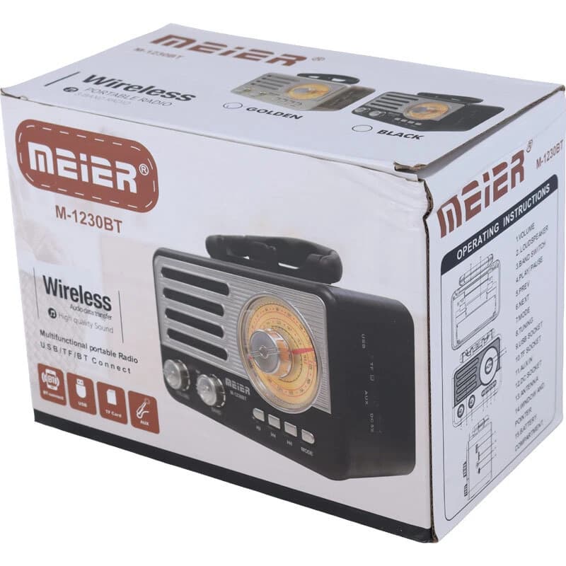 رادیو اسپیکر بلوتوثی مییر M-1230BT — تصویر ۲
