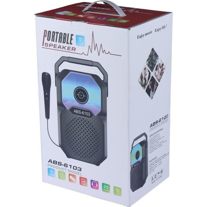 اسپیکر بلوتوثی ABS-6103 + میکروفون — تصویر ۱۰