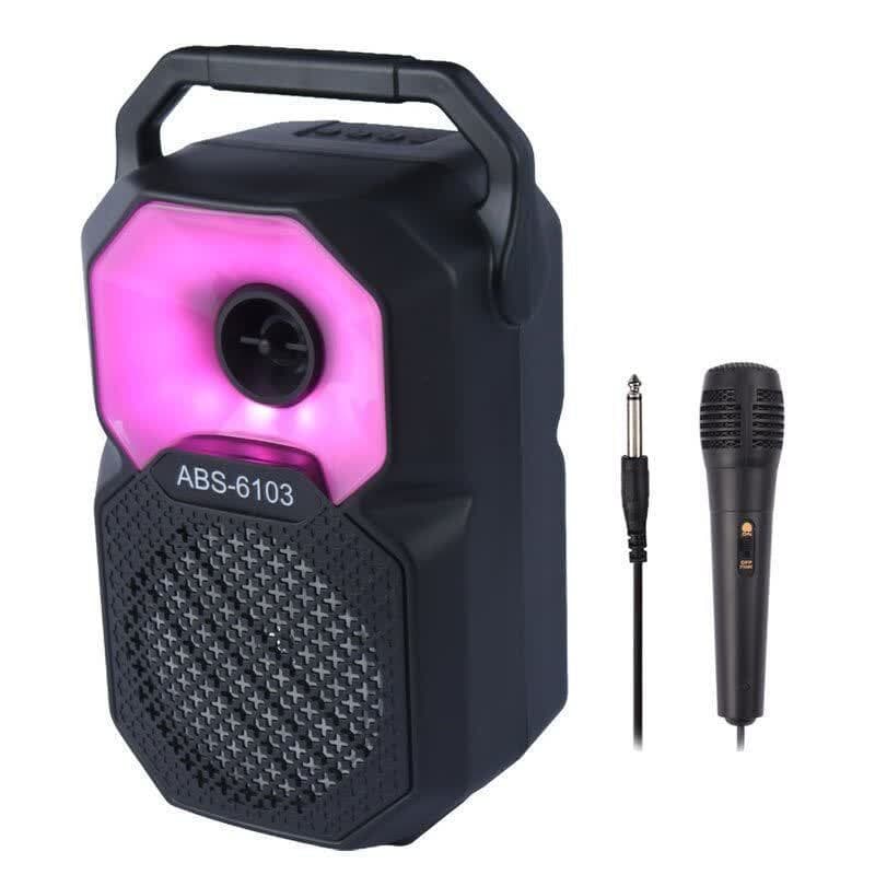 اسپیکر بلوتوثی ABS-6103 + میکروفون — تصویر ۹