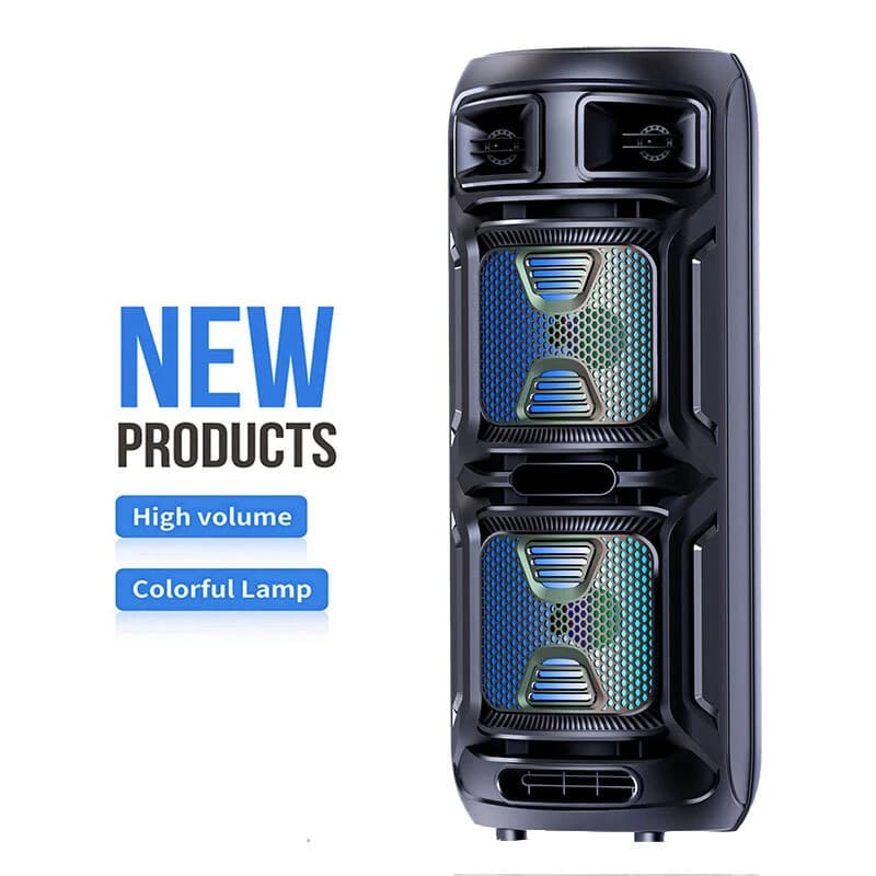 اسپیکر بلوتوثی ایکس بیس ABS-8208 + میکروفون و ریموت کنترل — تصویر ۱۲