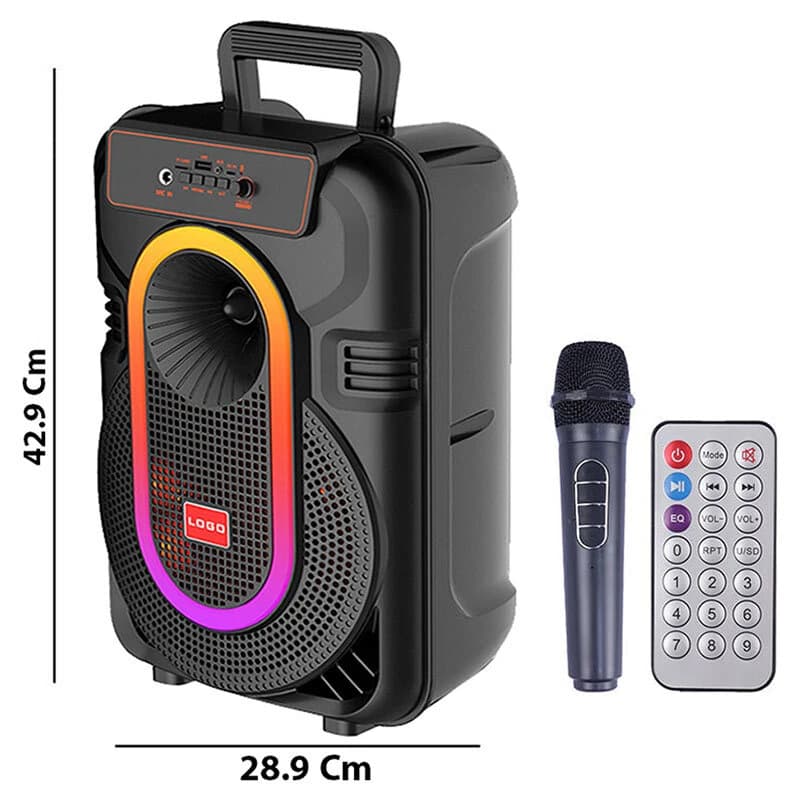 اسپیکر بلوتوثی ABS-10102 + میکروفون و ریموت کنترل — تصویر ۱۱
