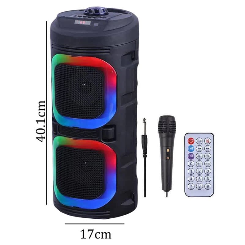 اسپیکر بلوتوثی ABS-4215 + میکروفون و ریموت کنترل — تصویر ۹