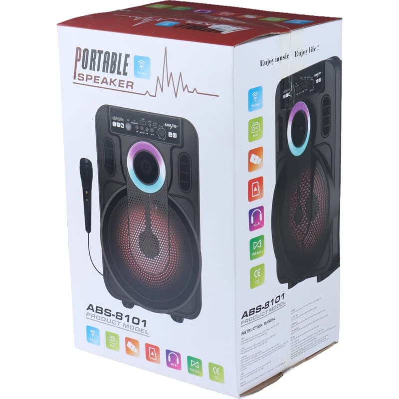 اسپیکر بلوتوثی ABS-8101 + میکروفون — تصویر ۲
