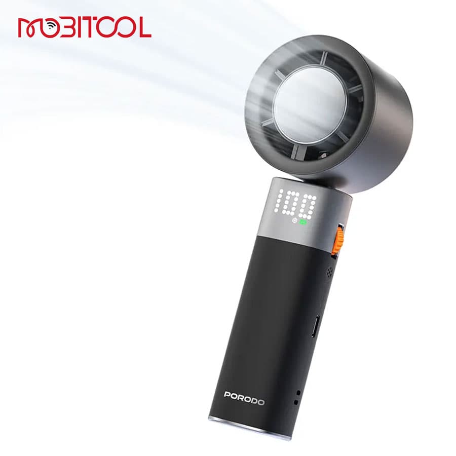 پنکه دستی خنک کننده توربو پرودو Porodo Handheld Turbo Fan LFS151 — تصویر ۳
