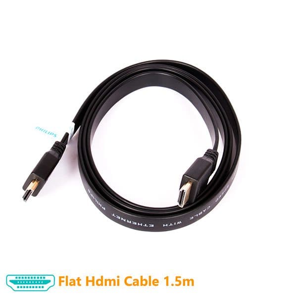 کابل HDMI فلت PHILIPS به طول 1.5 متر کد 2460 — تصویر ۲