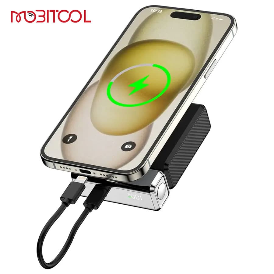 پاوربانک 10000 میلی آمپر 35 وات پرودو Porodo Chrome Volt 10000mAh Power Bank PB088 — تصویر ۳