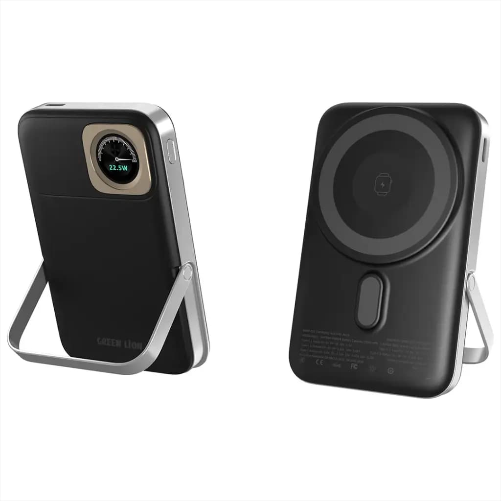 پاوربانک مگ سیف 10000 گرین لاین Green Lion Volt Gauge 10000mAh Power Bank PD 22.5W — تصویر ۱۲