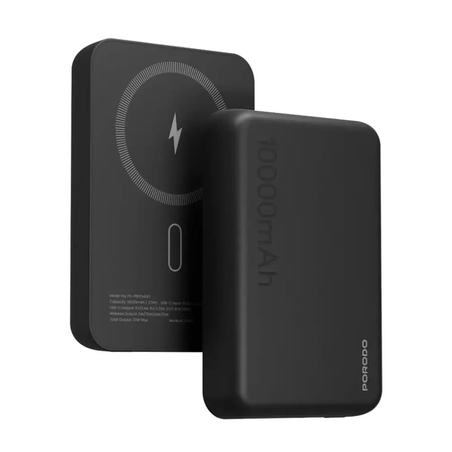 پاوربانک 10000 میلی آمپر مگ سیف پرودو Porodo 10000mAh Magsafe Power Bank PD-PBFCH067