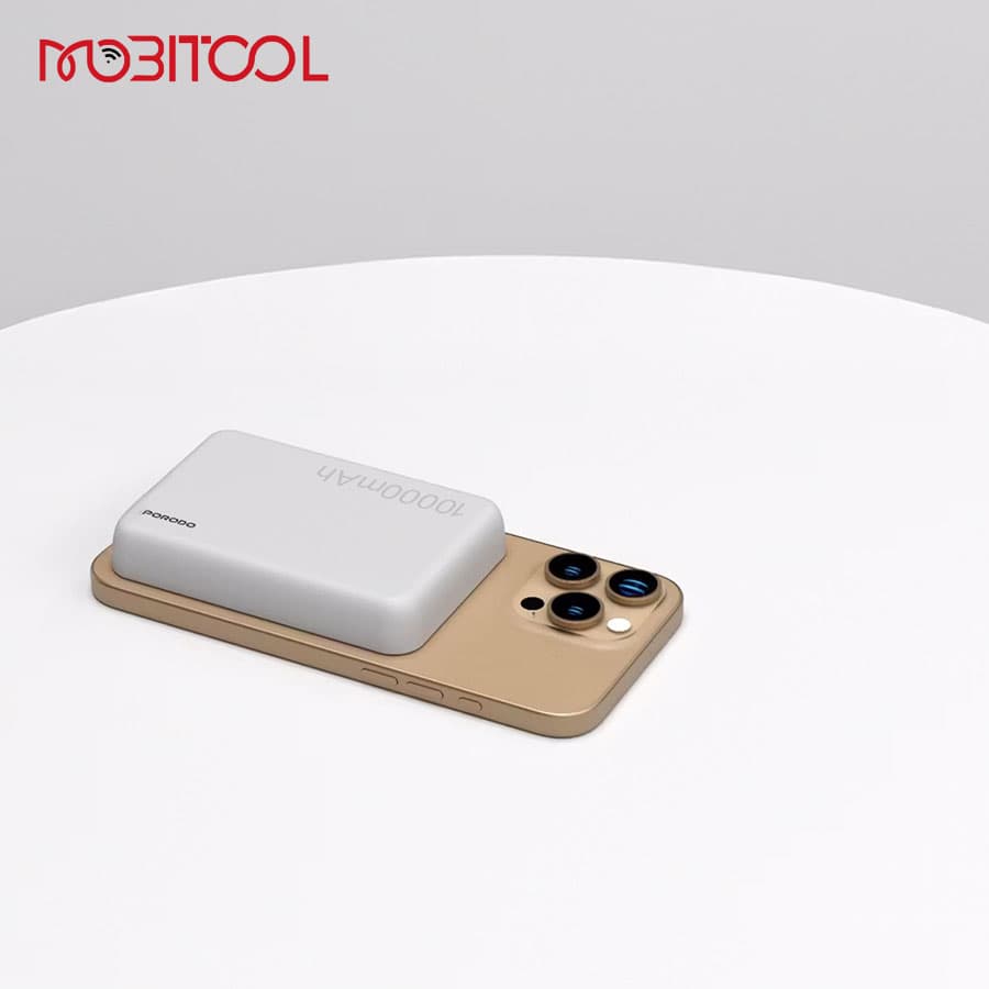 پاوربانک 10000 میلی آمپر مگ سیف پرودو Porodo 10000mAh Magsafe Power Bank PD-PBFCH067 — تصویر ۶