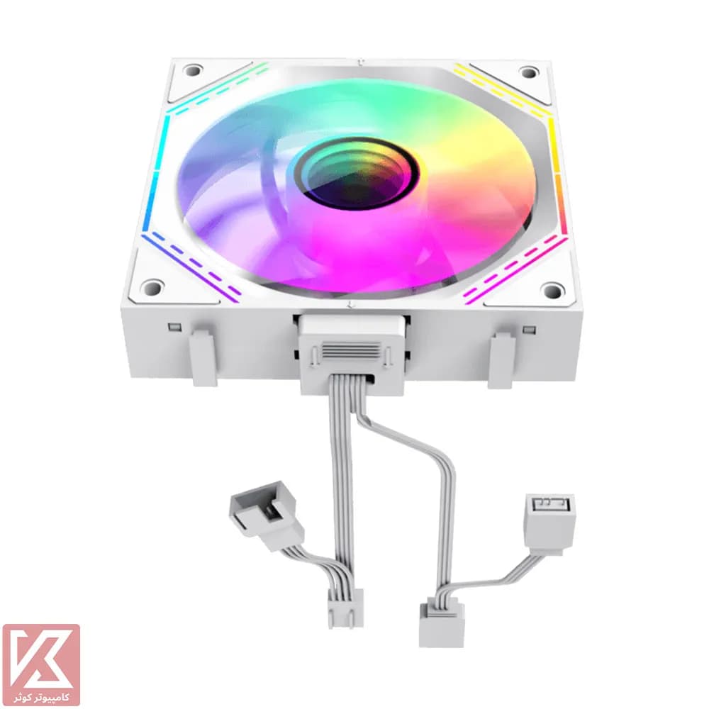 پک 3 تایی فن سفید کیس گیم مکس مدل FN12A S3I WHITE — تصویر ۴