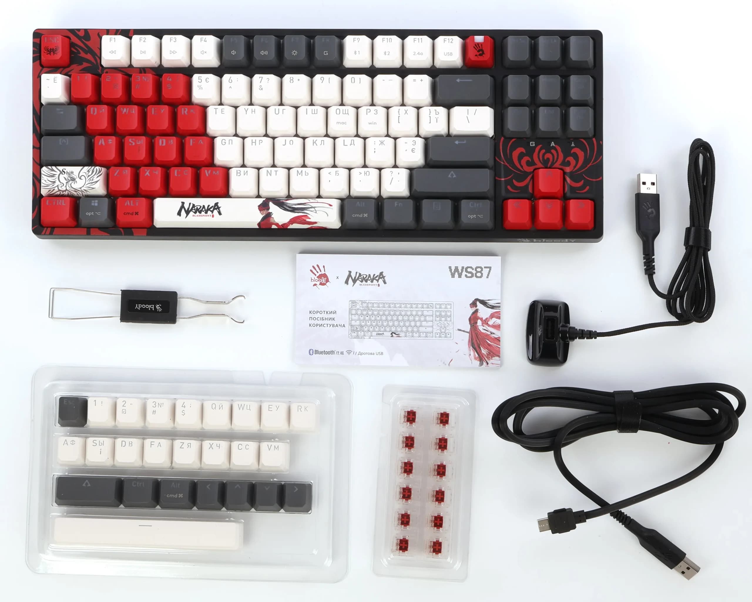 کیبورد گیمینگ بلادی مدل A4TECH Bloody WS87 کد 9221 — تصویر ۵