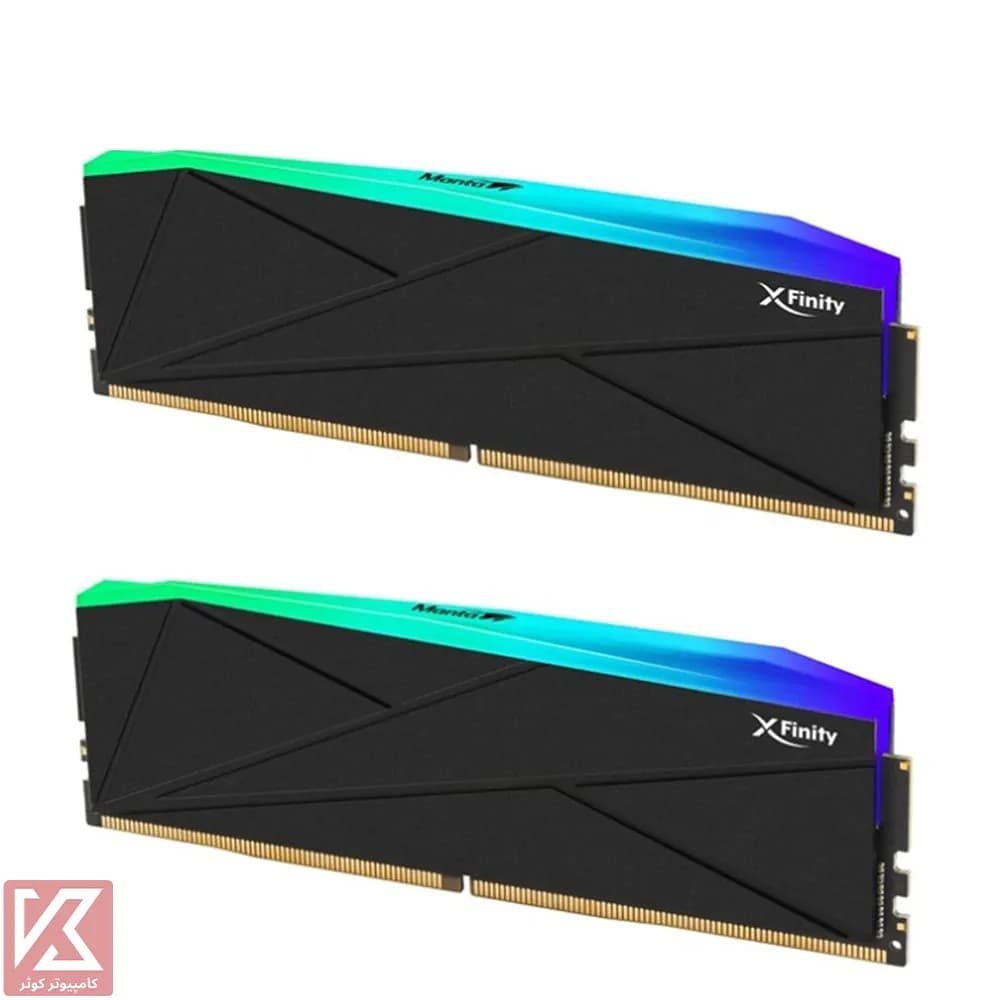 رم وی کالر 64 گیگابایت (2×32) دو کانال DDR5 6400 مدل Manta XFinity RGB CL32 — تصویر ۶