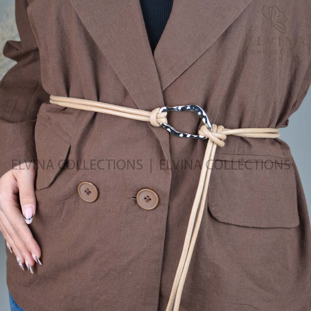 کمربند گره‌ای مجلسی زنانه سگک نقره ای کد 1469 — تصویر ۱۲