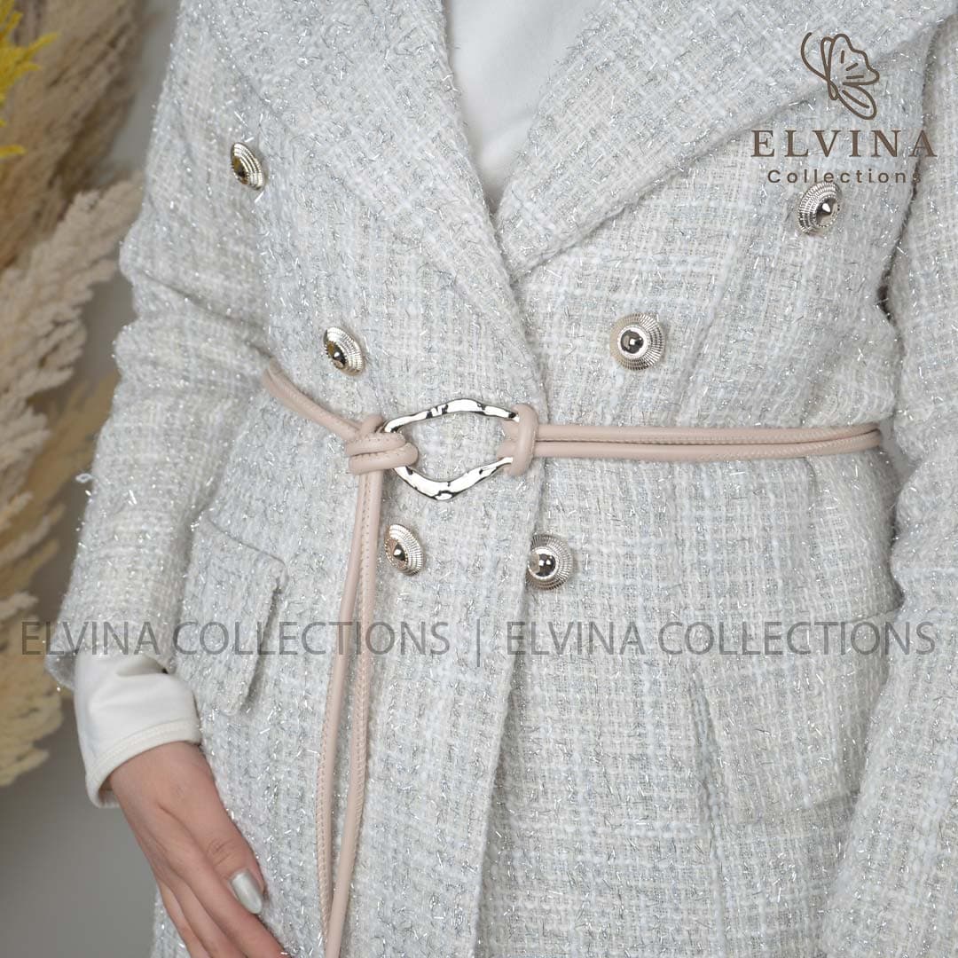کمربند گره‌ای مجلسی زنانه سگک نقره ای کد 1469 — تصویر ۸