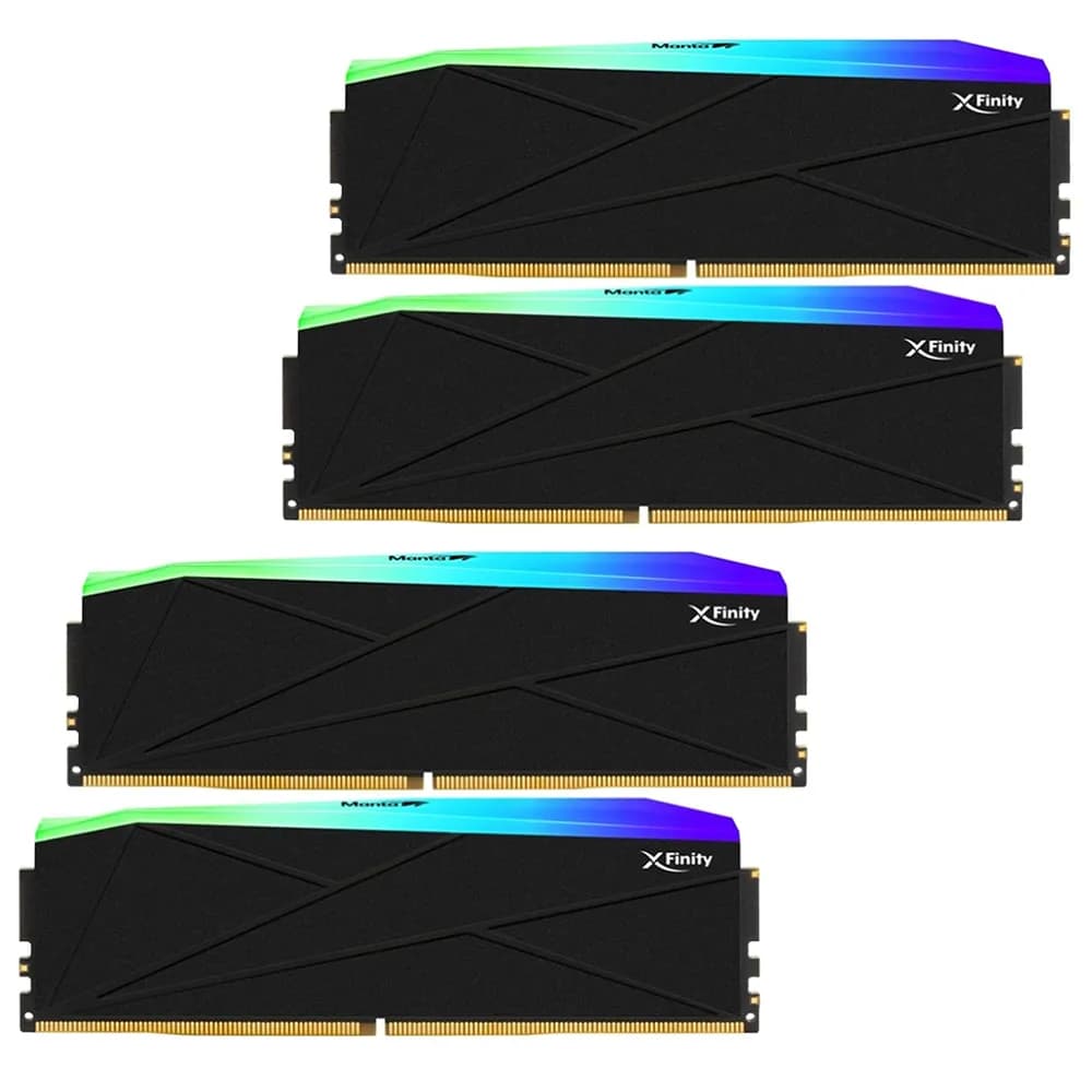 رم وی کالر 32 گیگابایت (2×16) دو کانال DDR5 7200 مدل Manta XFinity RGB CL34 KIT 2+2 — تصویر ۳