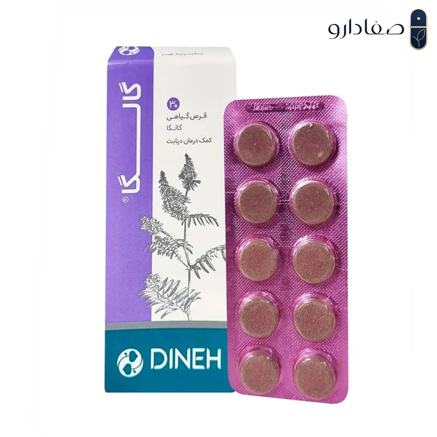 قرص گالگا دینه 30 عددی | Dineh Galega Tablets 30 Count — تصویر ۲
