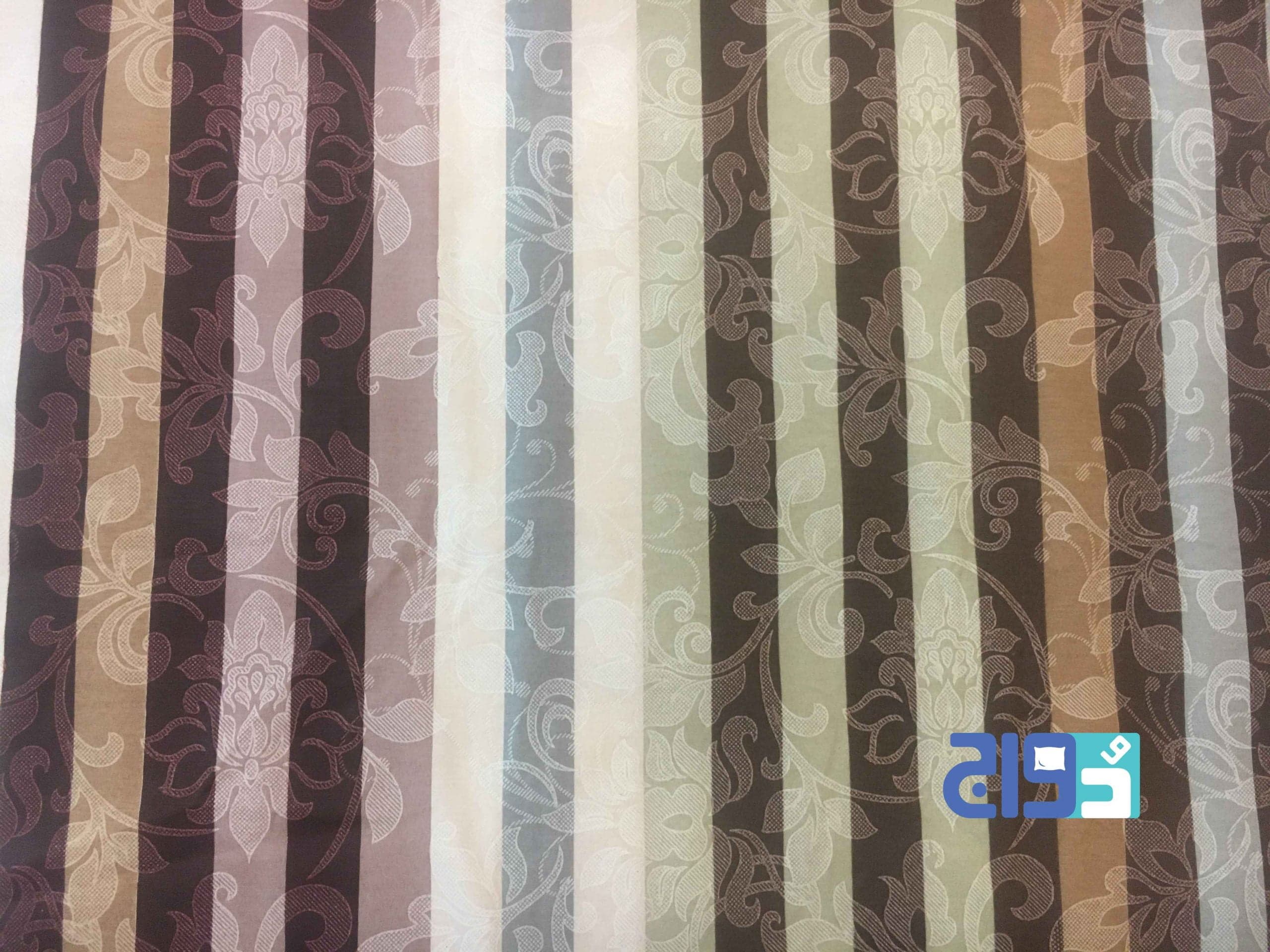 روتختی کشدار تخت دونفره طرح پیام کد 139812192 (قهوه ای) — تصویر ۶