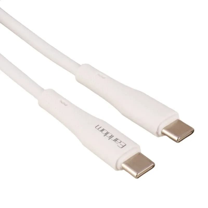 کابل دو سر تایپ سی فست شارژ 60 وات ارلدام EC-185C-C طول 1 متر کد 9753 — تصویر ۲