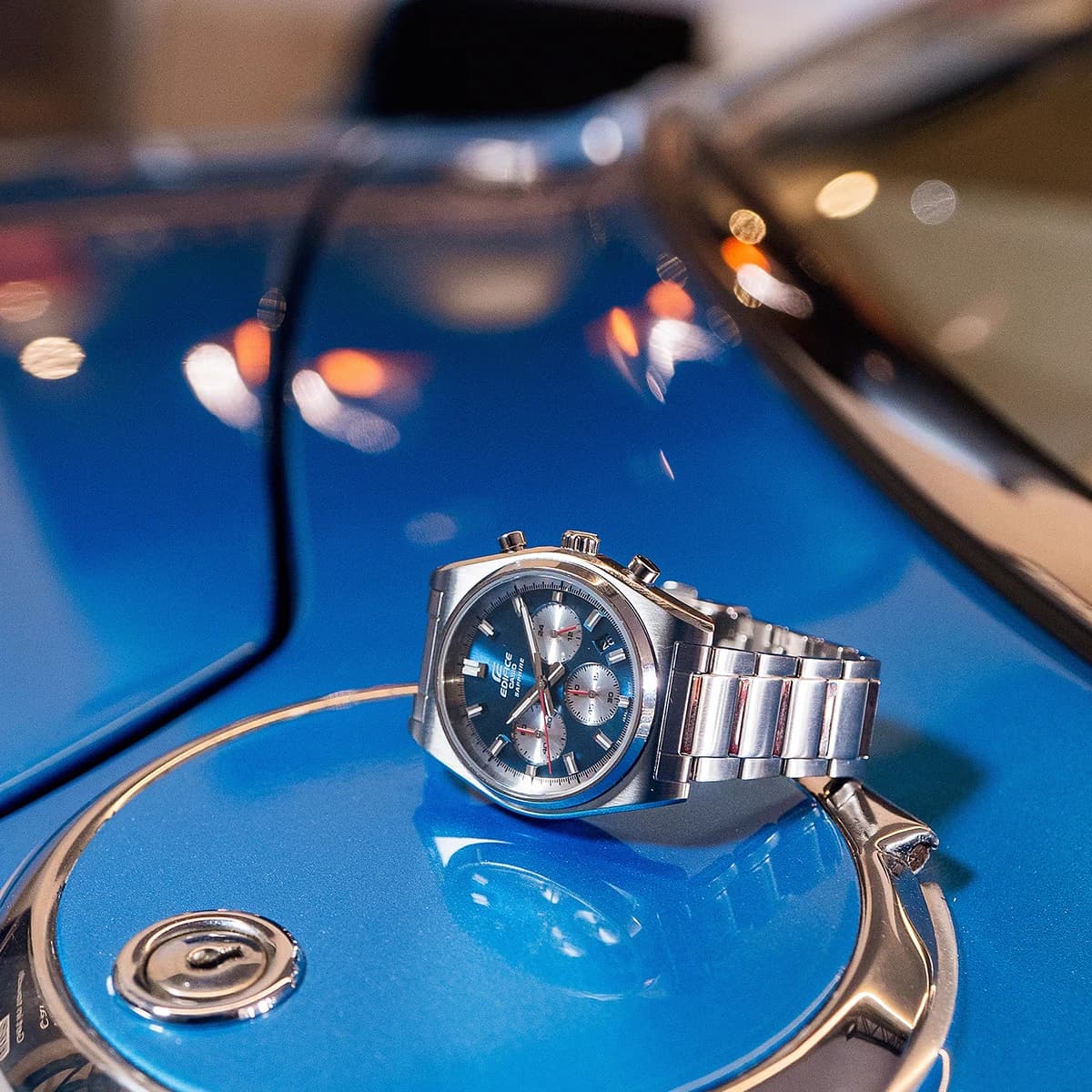 ساعت مچی مردانه کاسیو ادیفایس CASIO EDIFICE EFB-730D-2AV — تصویر ۳