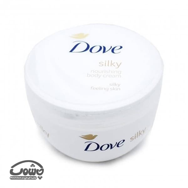 کرم مرطوب کننده دست و بدن Dove مدل Silky حجم 300 میلی