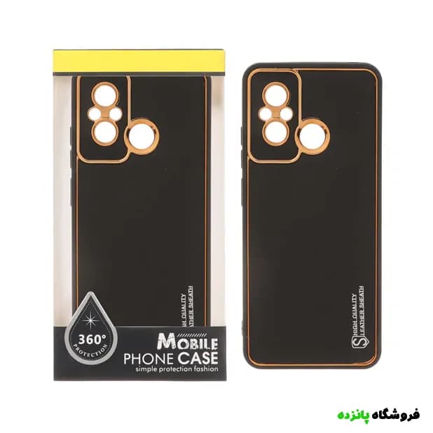 قاب My Case شیائومی Redmi 12C مدل Leather Sheath – مشکی