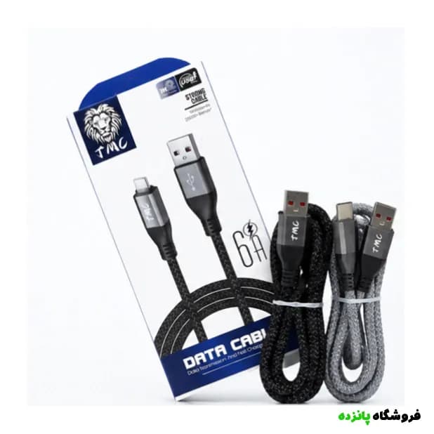 کابل شارژ کنفی تایپسی به تایپسی Lion مدل TMC – مشکی — تصویر ۴