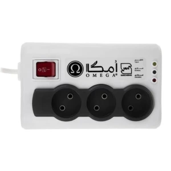 محافظ برق 3 خانه امگا مدل P3000 طول کابل 3 متر — تصویر ۲