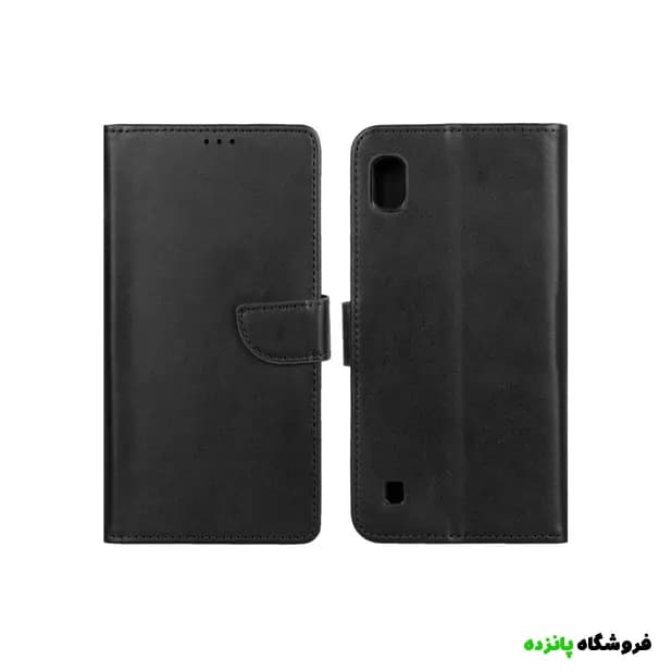 کیف چرمی موبایل سامسونگ A10 مگنتی – مشکی