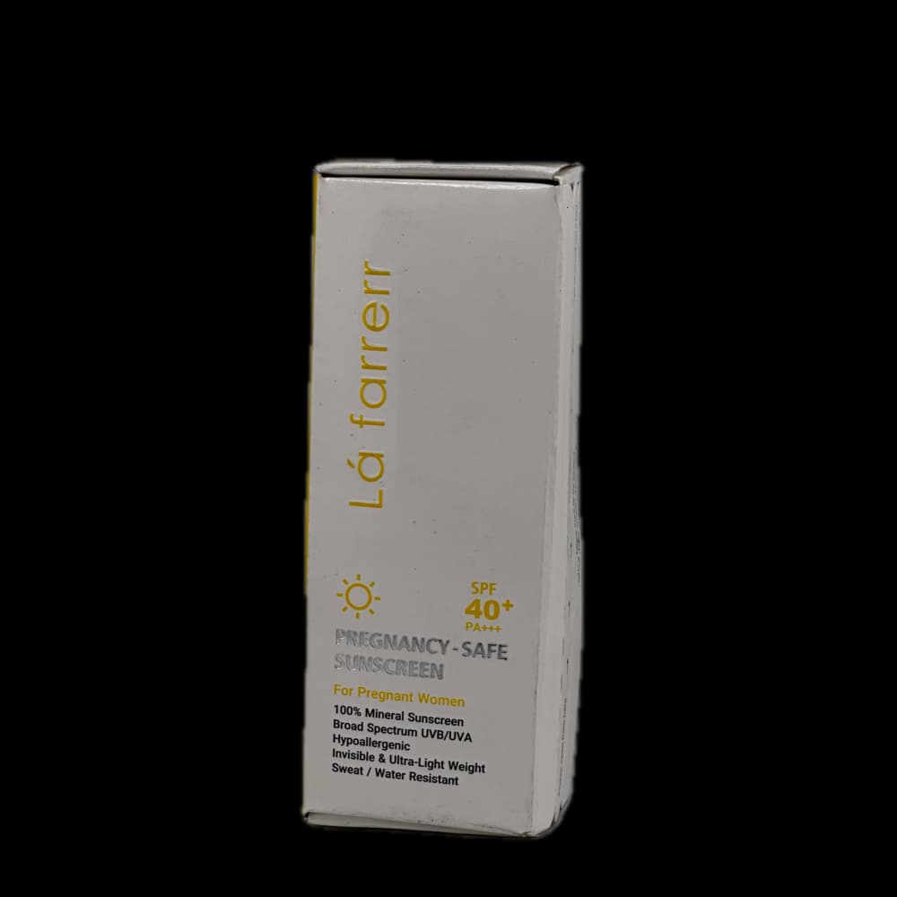 ضد آفتاب مینرال بی‌رنگ مخصوص خانم‌های باردار +SPF40 لافارر Lafarrerr