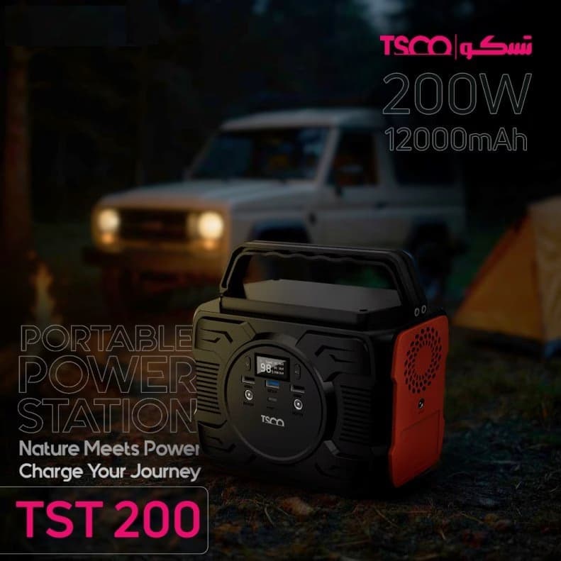 پاور استیشن 200 وات تسکو مدل TST 200 ظرفیت 48000 میلی آمپر ساعت — تصویر ۳