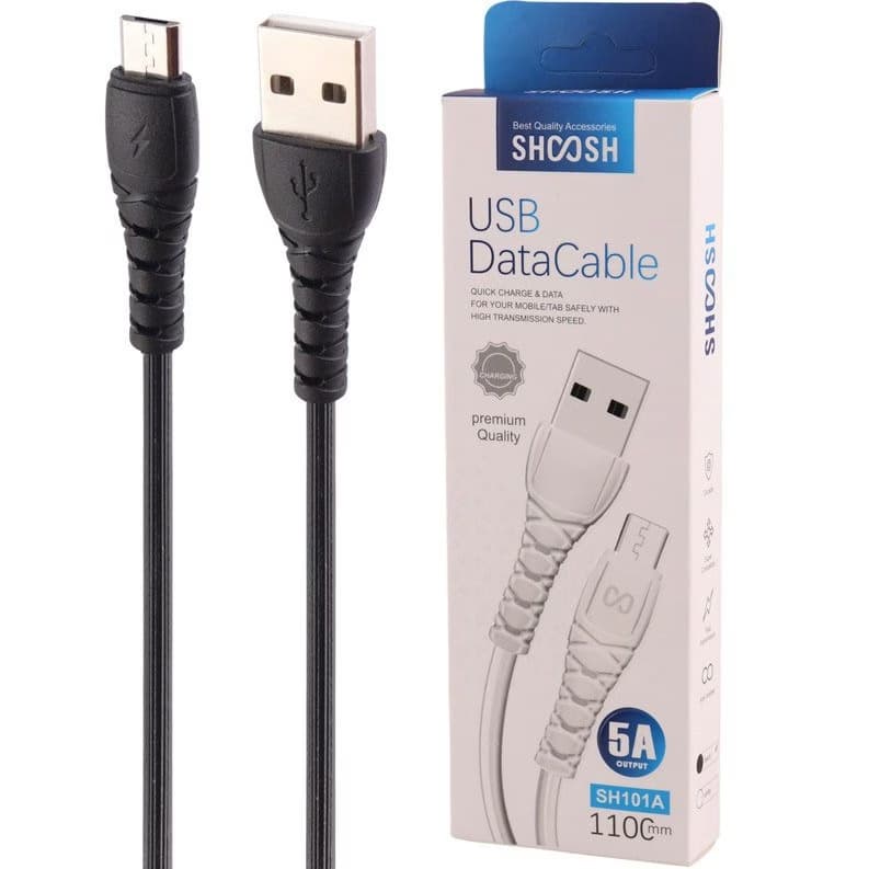 کابل شارژ میکرو USB شوش SH-401A به طول 110 سانتی متر — تصویر ۳