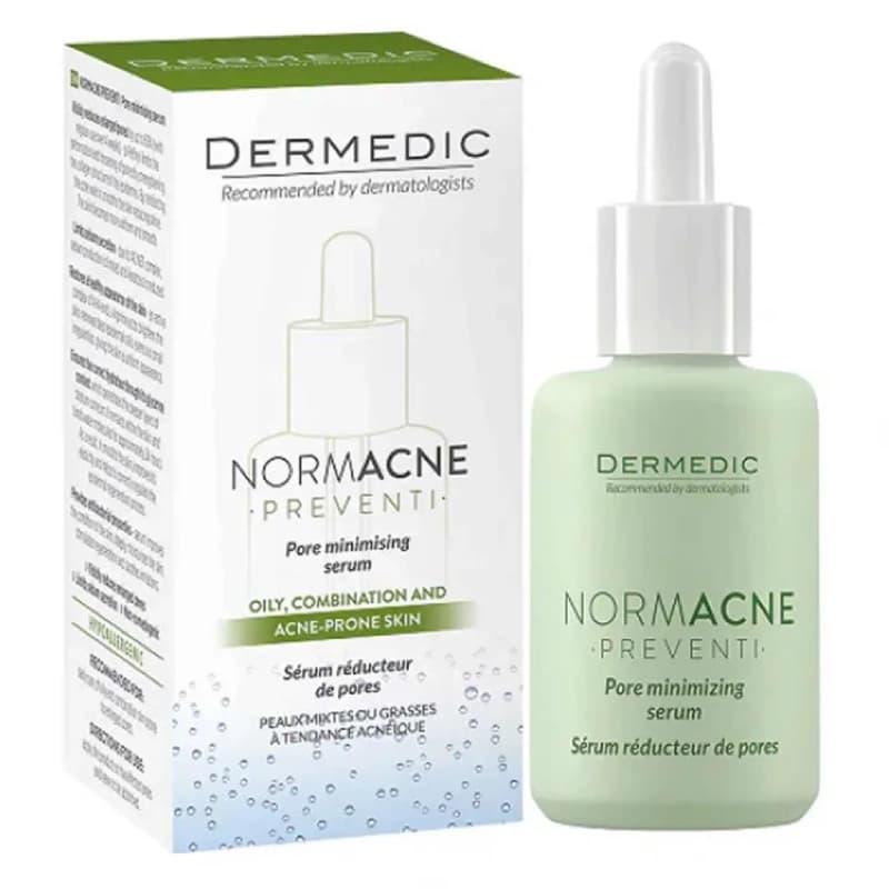 سرم جمع کننده منافذ و آبرسان پوست چرب درمدیک NORMACNE Dermedic — تصویر ۲