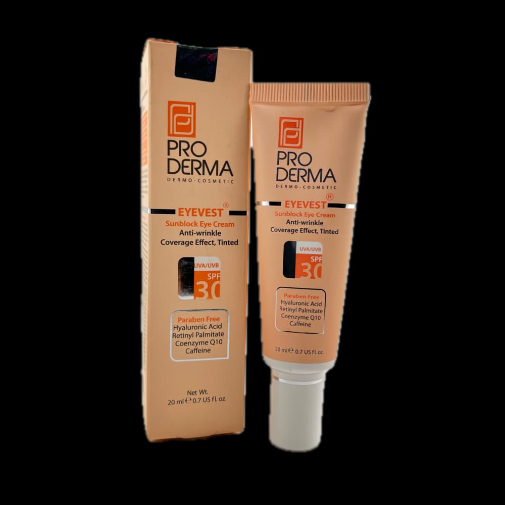 کرم رنگی روشنکننده و ضد چروک دور چشم با SPF 30 ProDerma
