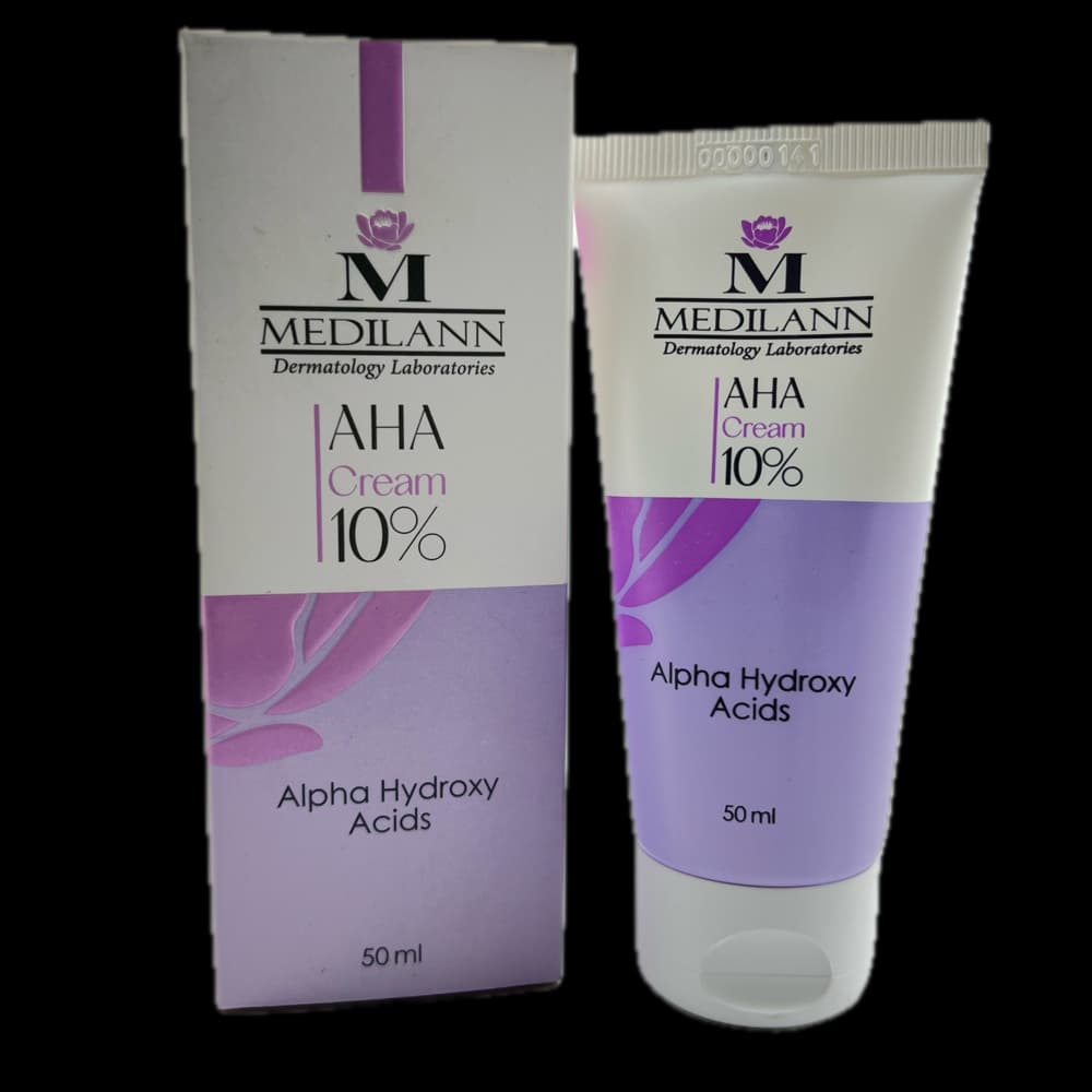 کرم حاوی آلفاهیدروکسی اسید 10% MediLann
