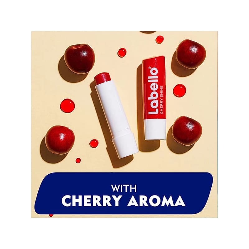 بالم لب استیکی گیلاس لابلو Labello Cherry Shine — تصویر ۳