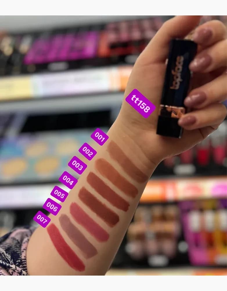 رژ لب جامد تاپ فیس مدل Instyle matte lipstick — تصویر ۷