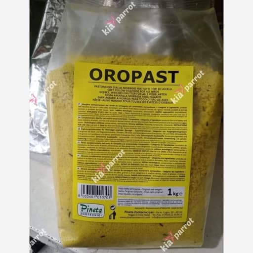 غذای تخم مرغی نرم پرندگان OROPAST پینتا ایتالیا100 گرمی — تصویر ۲