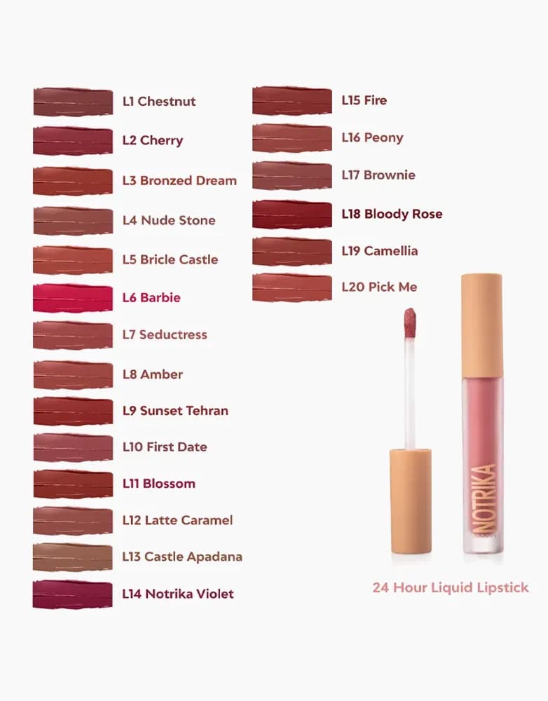 رژ لب مایع نوتریکا 24 ساعته مدل VELVET — تصویر ۳