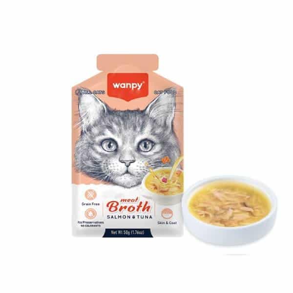 سوپ گربه ونپی طعم سالمون و ماهی تن _ 50 گرم — تصویر ۲