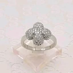 انگشتر نقره زنانه جواهر تایلندی ظریف و زیبا — تصویر ۳