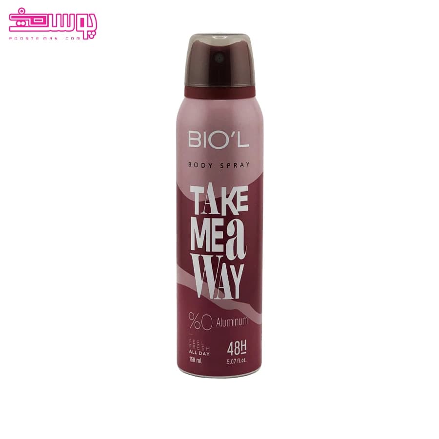 اسپری مردانه بدن بیول مدل Take Me Away حجم 150ml — تصویر ۵